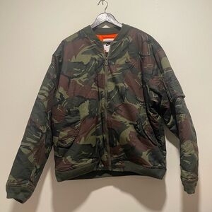 Nike Woven MA1 Flight Jacket Mens Size Large Camo Insulated FB7591-222 NWT $250